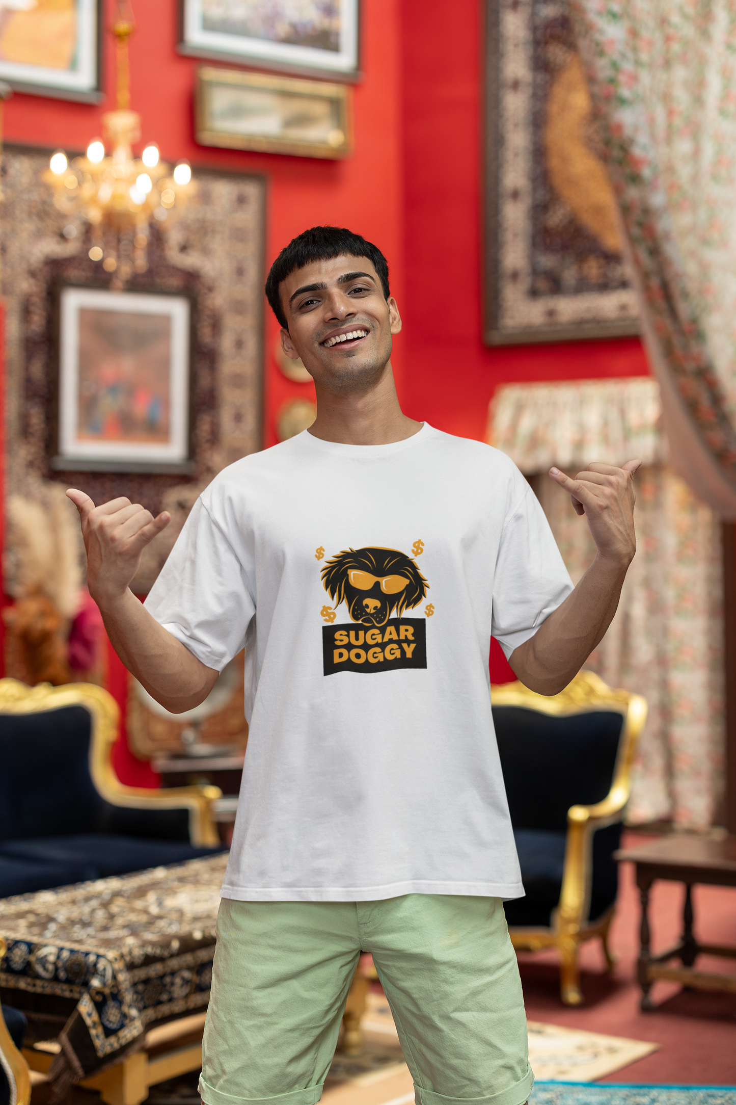 Sugar Doggy - Unisex Oversized Standard T-Shirt