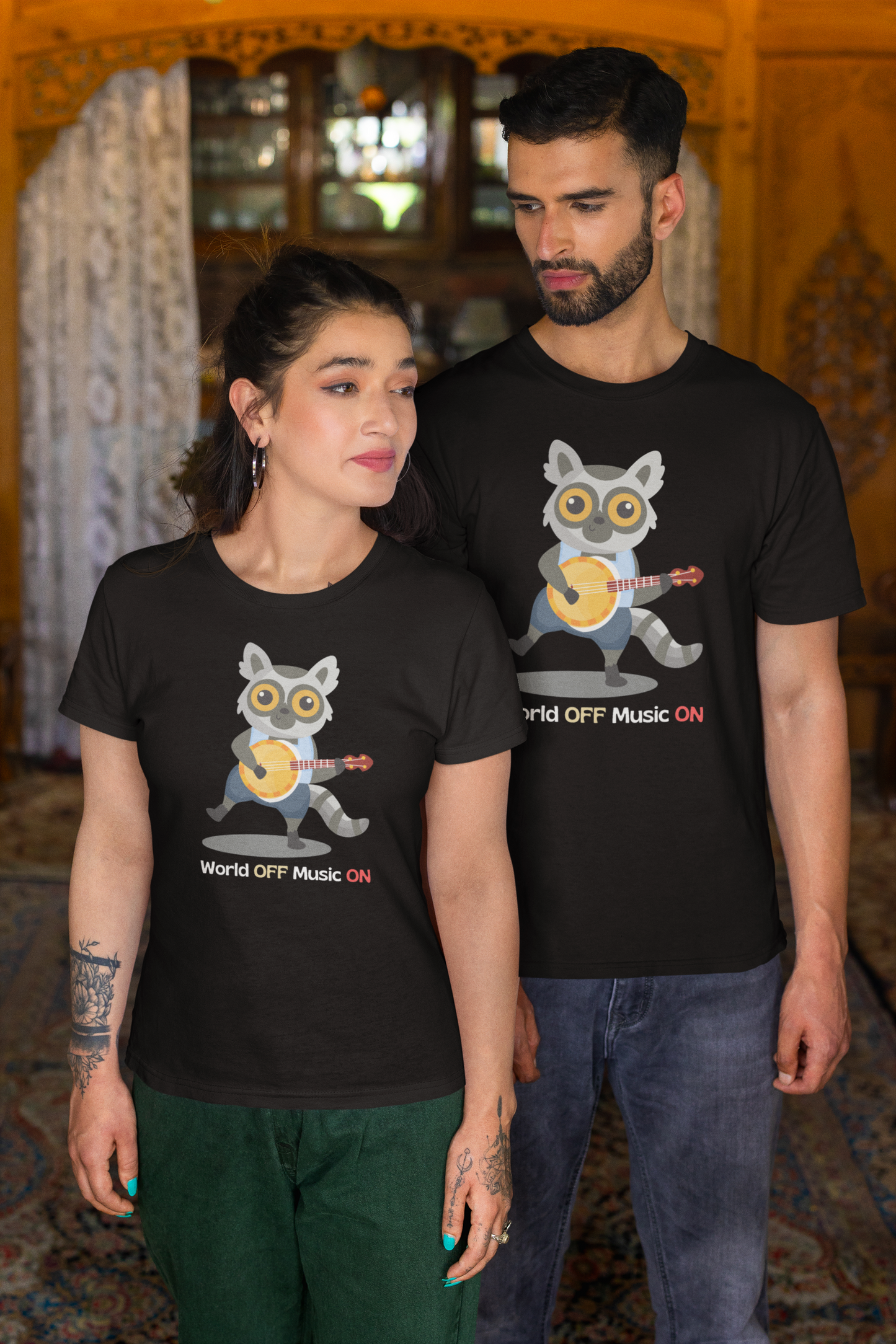 World Off, Music On - T-shirt