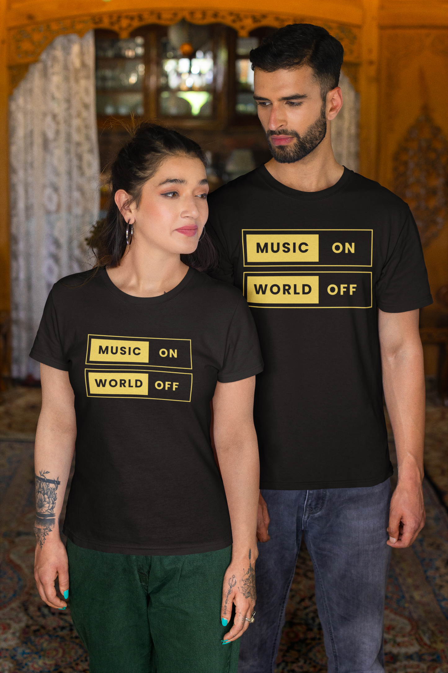 Music On, World Off - T-shirt