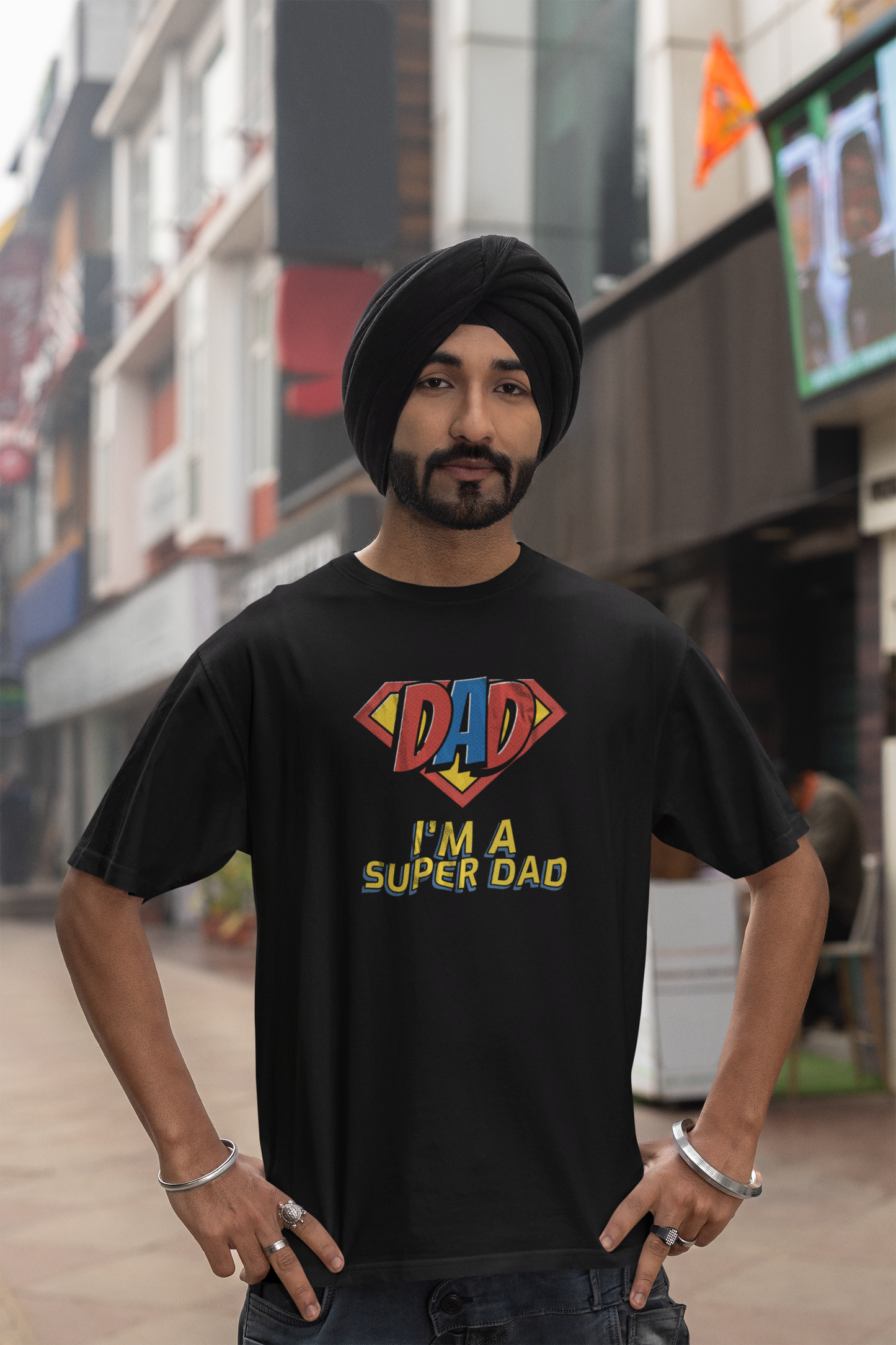 I am a SUPER DAD - Unisex Oversized T-shirt