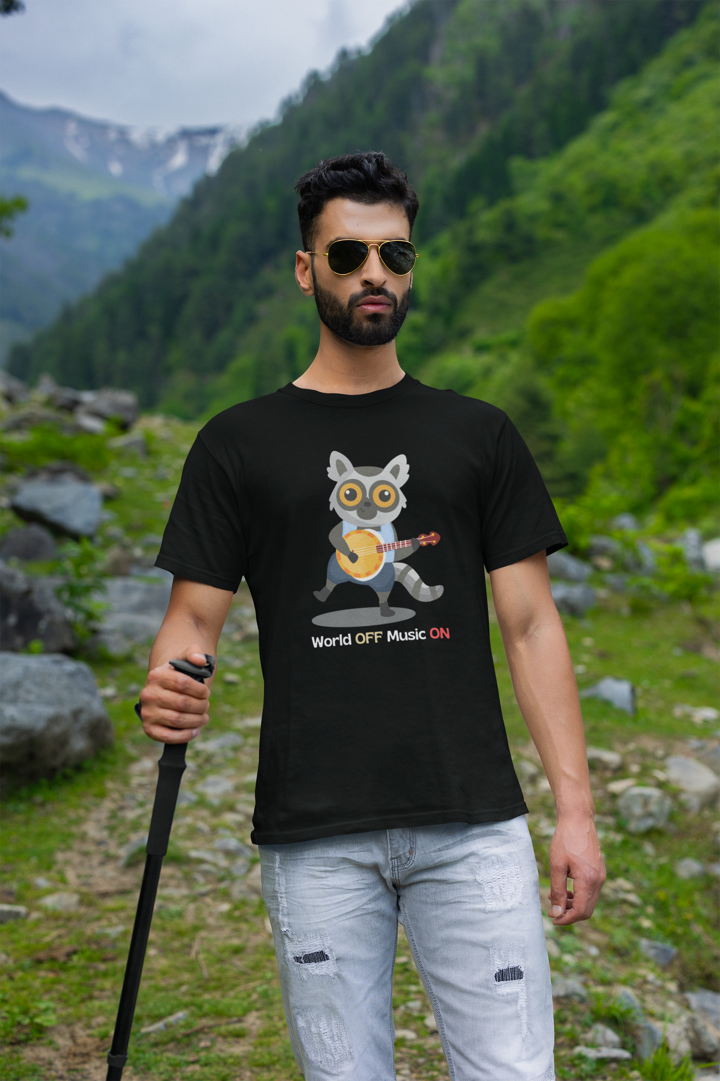World Off, Music On - T-shirt