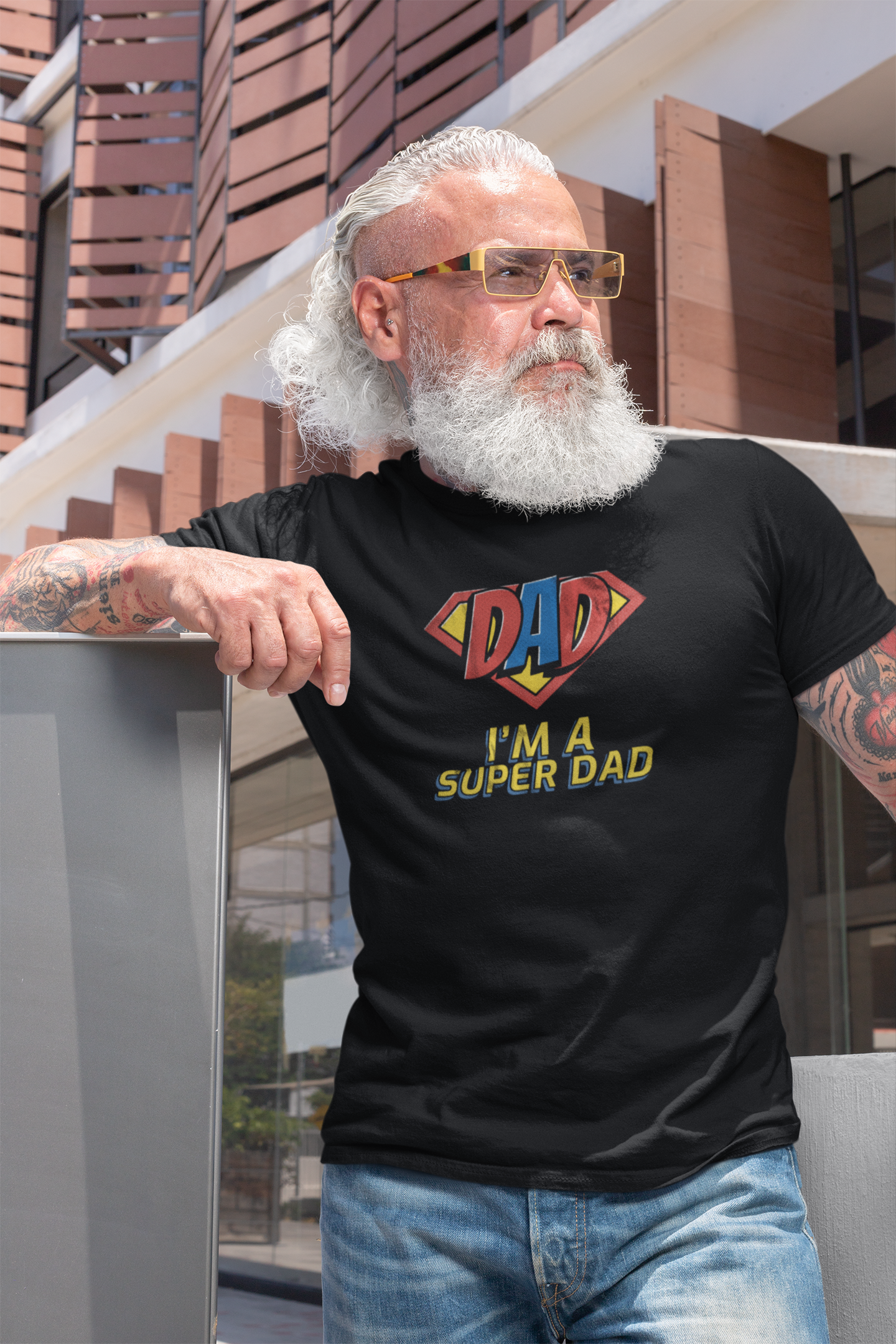I am a SUPER DAD - Unisex Oversized T-shirt