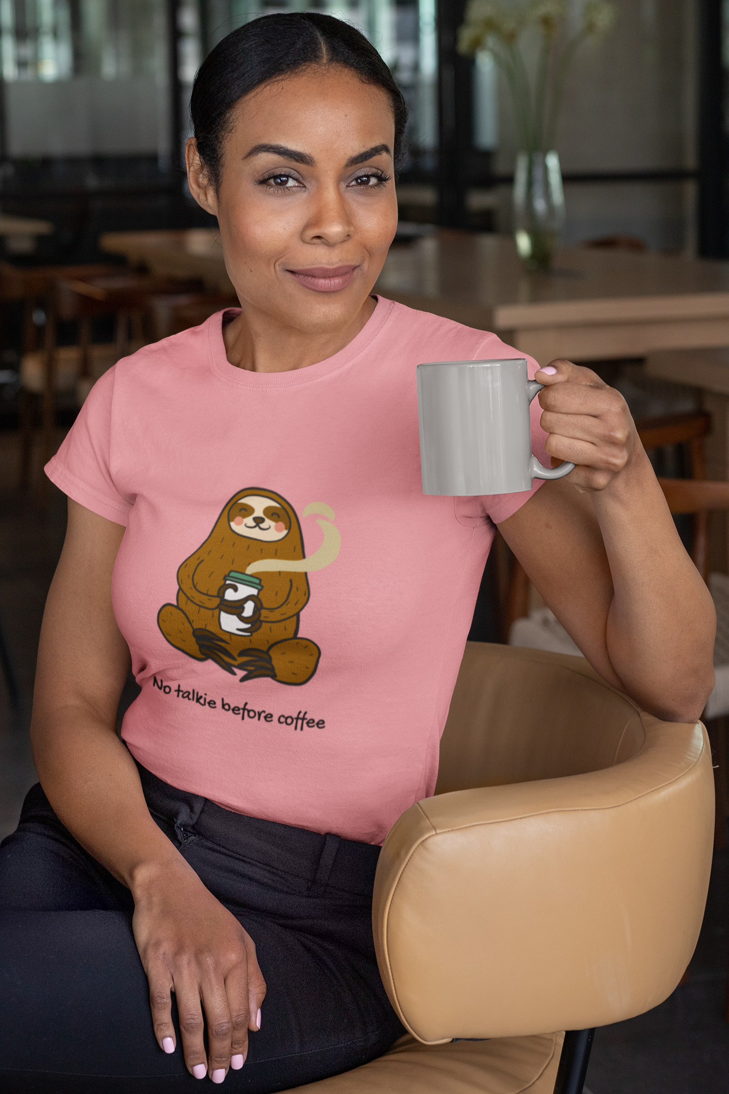 No Talkie Before Coffee - T-shirt