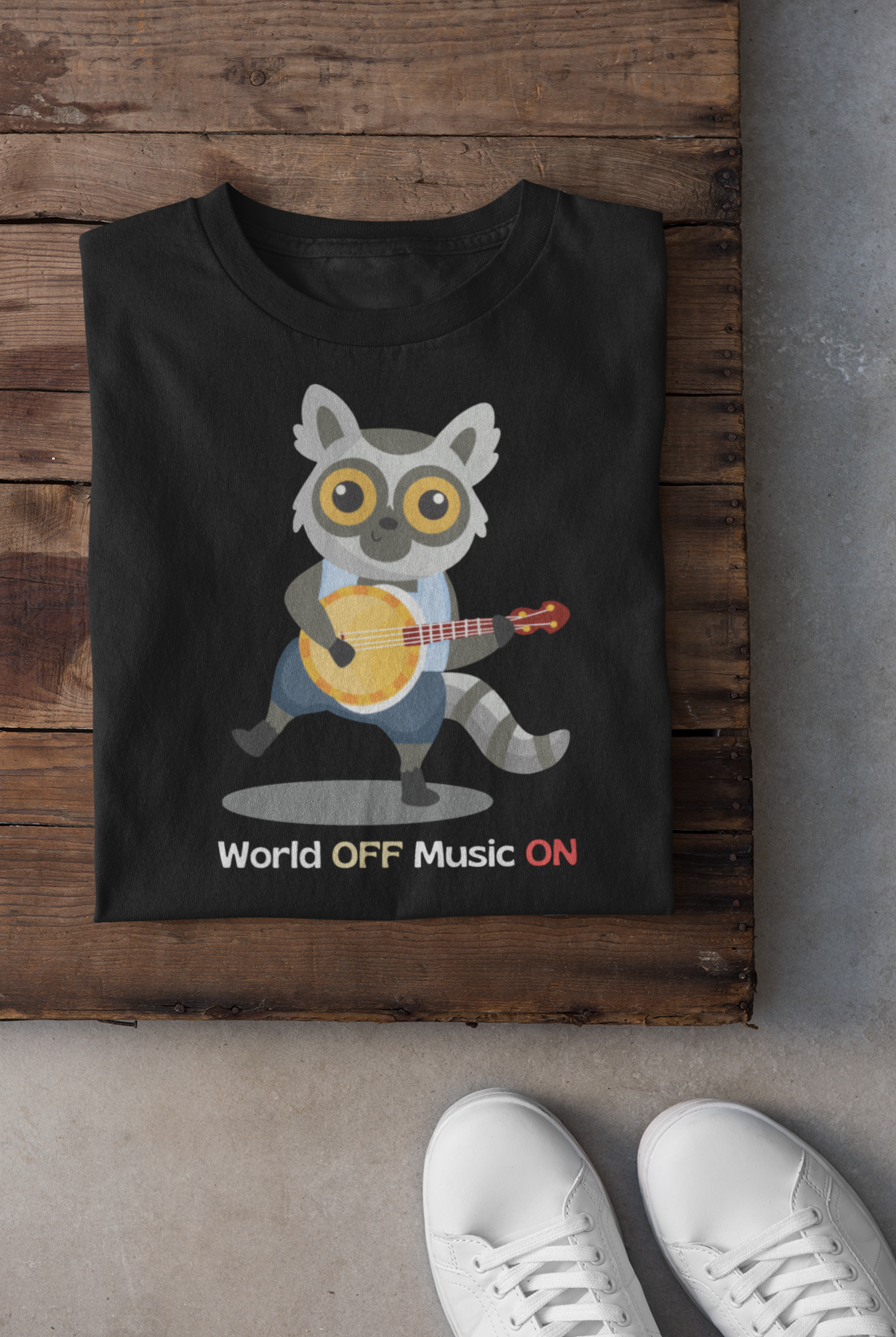World Off, Music On - T-shirt